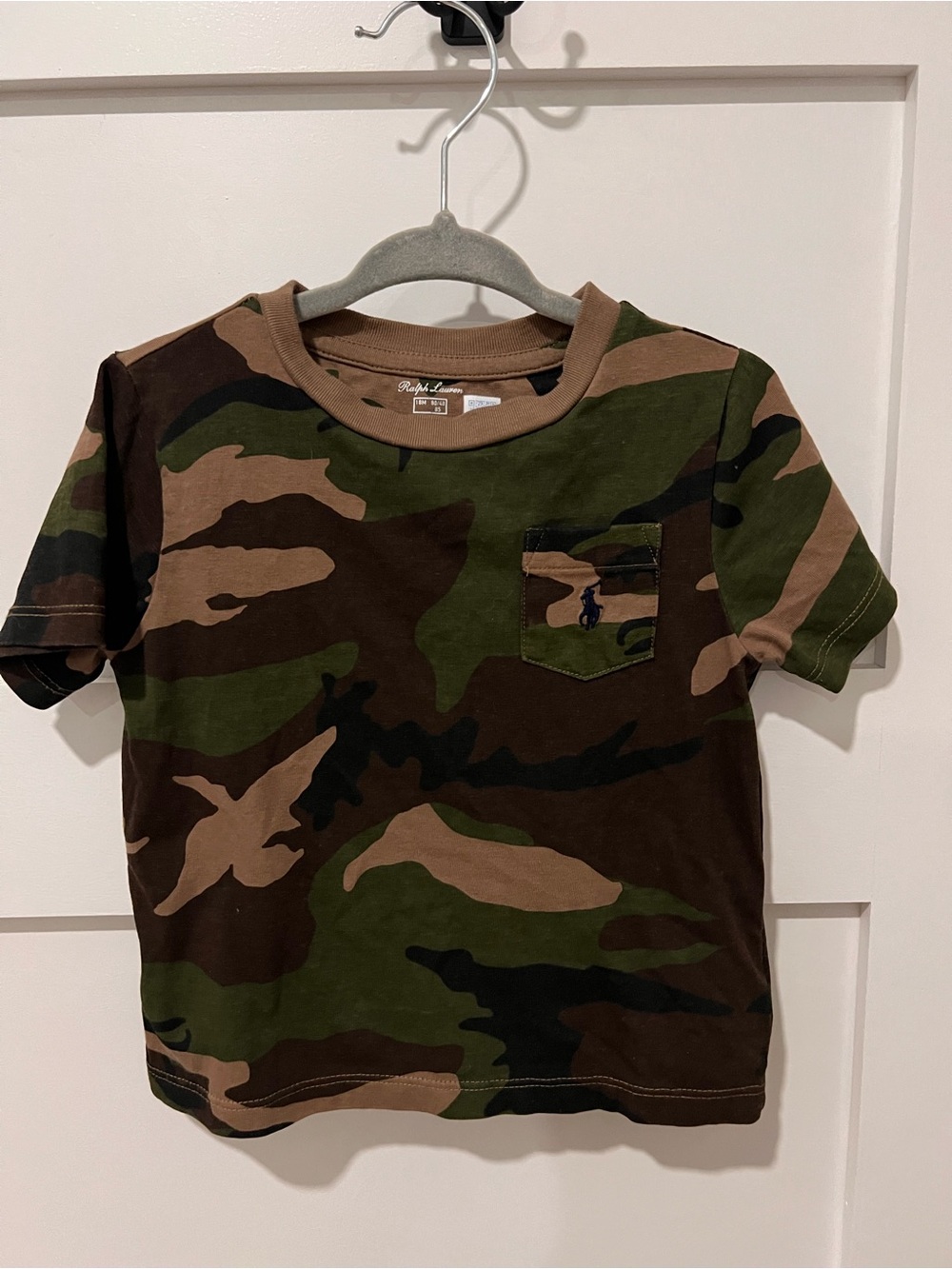 Ralph Lauren Kids Camo Pocket Tee - 18m
